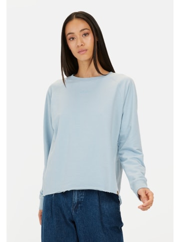 Camel Active Langarmshirt aus reiner Baumwolle in Hellblau