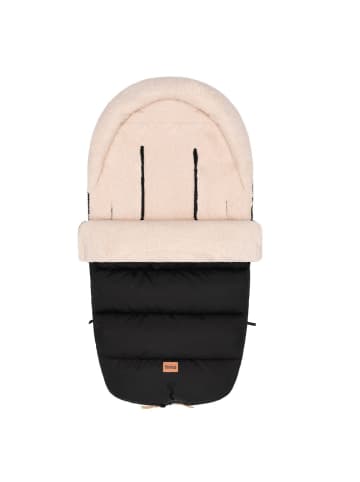 fillikid Cord-Fußsack Atlas mit Teddy Plüsch in black