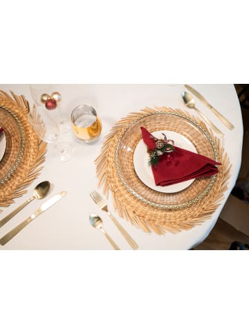 Atmosphera Créateur d'intérieur Serviettenringe für Weihnachten, 2er-Set in Mehrfarben, 7 x 2,5 x 9 cm