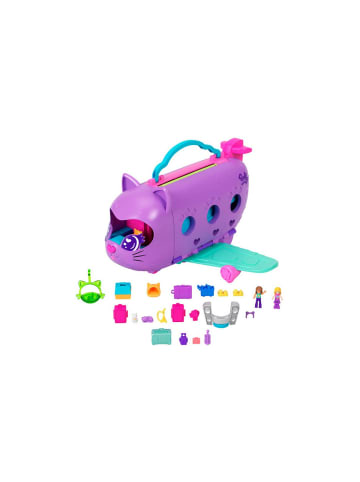 Polly Pocket Spielfiguren mini Kitty Kätzchen Flugzeug mit Zubehör, ab 4 Jahre