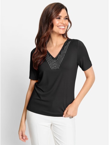 WITT WEIDEN Kurzarmshirt in schwarz