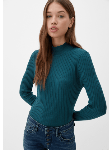 QS Strickpullover langarm in Petrol