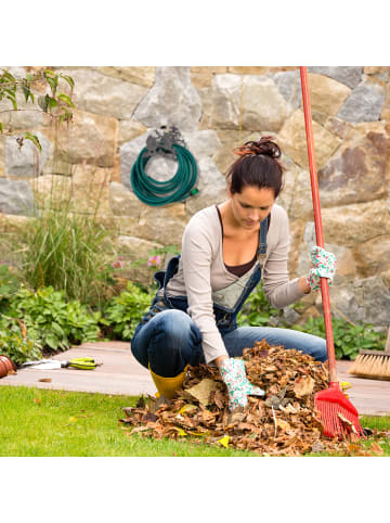 relaxdays Gartenschlauchhalter Eule in Grau
