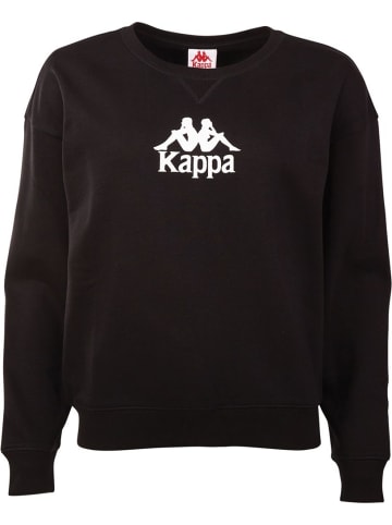 Kappa Pullover "Sweatshirt mit Frontlogo" in Schwarz