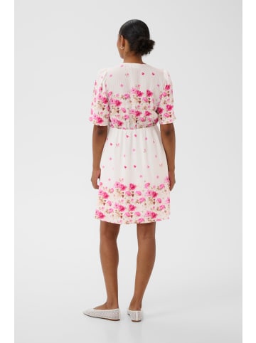 Kaffe Kleid KArosine Tight fit in White Rose Border Flower