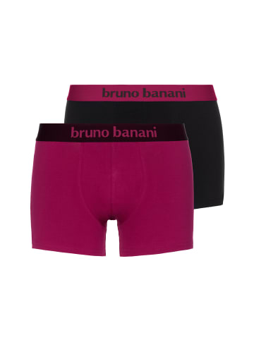 Bruno Banani Boxershort 2er Pack in Weinrot/Schwarz