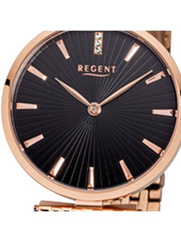 Regent Armbanduhr Regent Metallarmband rosegold klein (ca. 30mm)