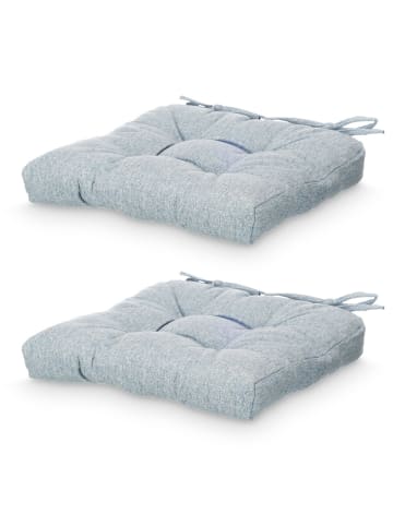 GIFTDECOR Stuhlkissen in blau