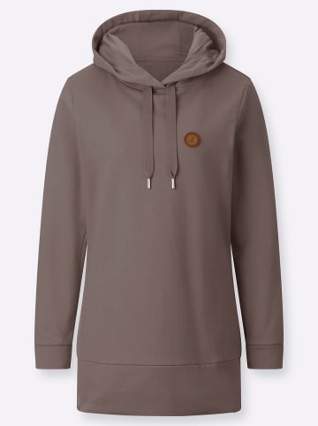 WITT WEIDEN Long-Sweatshirt in dunkeltaupe