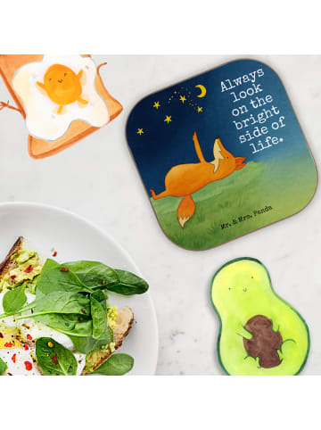 Mr. & Mrs. Panda Tischschoner Fuchs Sterne Design mit Spruch in Weiß