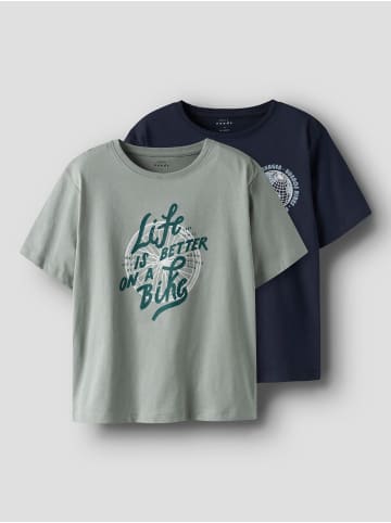 name it 2er-Pack T-Shirt in Slate Gray