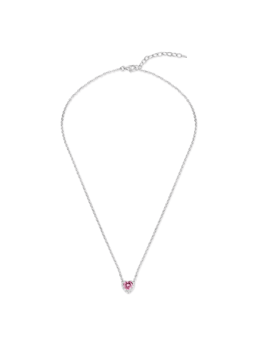 Trilani Halskette Herz aus Sterling Silber mit Zirkonia in silber