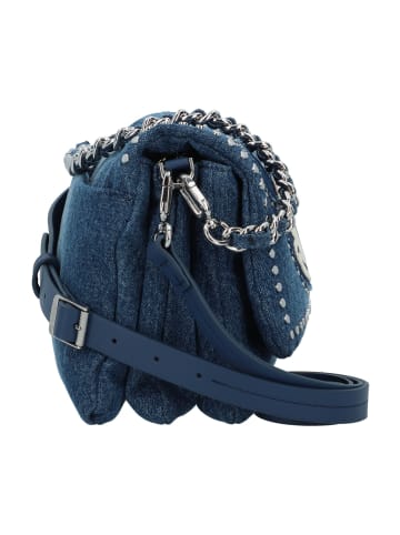 Desigual Mickey Rock Denim Schultertasche 25 cm in blau