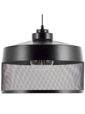 Beliani Pendelleuchten CARDENER in Schwarz/Transparent - (W) 41 x (H) 99 x (L) 41 cm