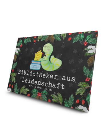 Mr. & Mrs. Panda Tee Adventskalender Bibliothekar Leidenschaft m... in Kreidetafel