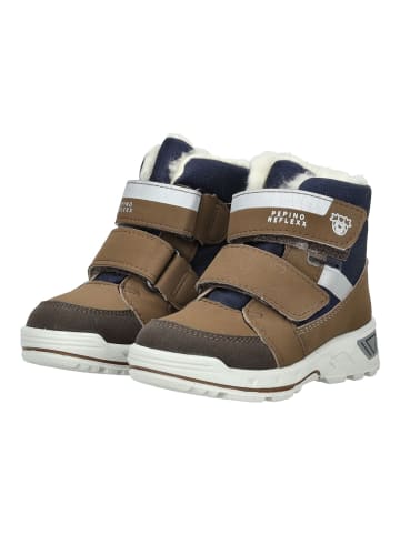 PEPINO Stiefel Braun/Blau