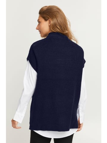 Fransa Strickponcho FRERETTA VE 1 20610729 in blau