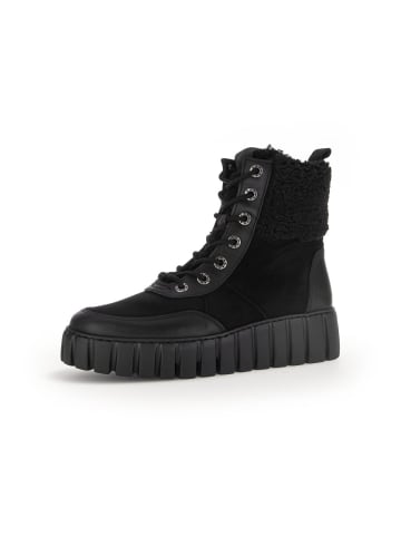 Gabor Comfort Schnür-, Schlupfstiefel in schwarz