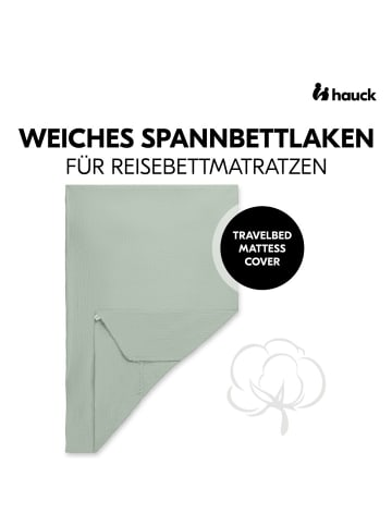 Hauck Spannbettlaken für Reisebetten & Matratzen in gruen
