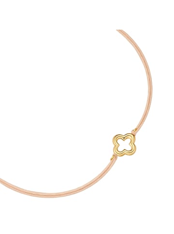 Glanzstücke München Armband Kleeblatt aus Edelstahl in gelbgold in gelbgold