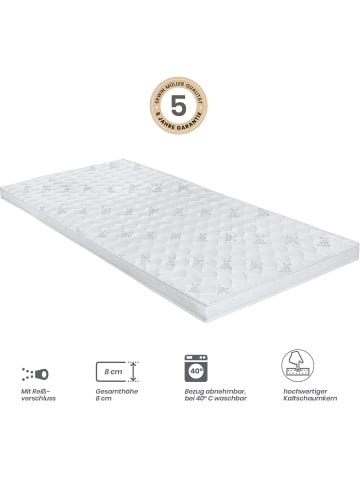 Erwin Müller Kaltschaum Topper Lugano in weiss