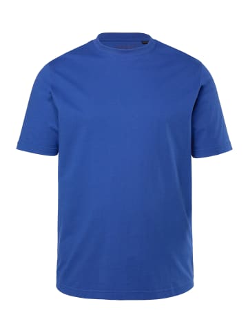 Men Plus Kurzarm T-Shirt in azurblau