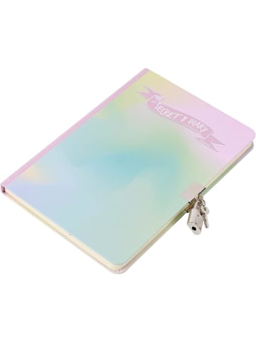 i-Total Tagebuch Vorhängeschloss Schlüsseln 80 Seiten Rainbow Dream