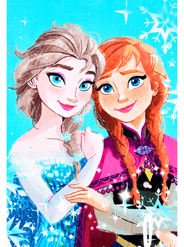 Disney Frozen Die Eiskönigin Strandtuch Badetuch Mädchen 70x140 in Blau