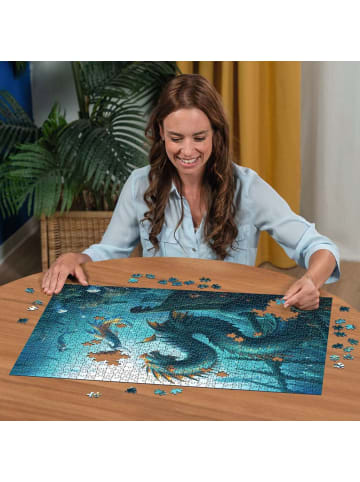 Ravensburger Ravensburger Puzzle 1.000 Teile Verzauberte Tiefen: Drache, Meerjungfrau und Schildkröten in bunt