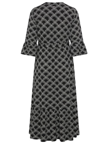 Laura Scott Maxikleid in schwarz-gemustert