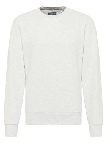 DreiMaster Vintage Oversize Sweatshirt Mit Rundhals in Wollweiss Melange