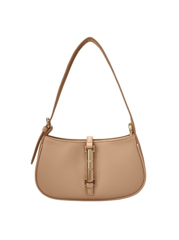 Seidenfelt Loviisa Schultertasche 23 cm in coffee & cream