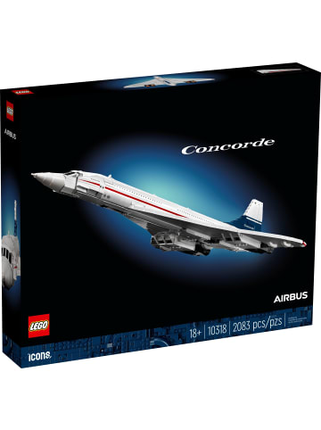 LEGO Icons Concorde – Überschall-Passagierjet für Sammler in multicolored