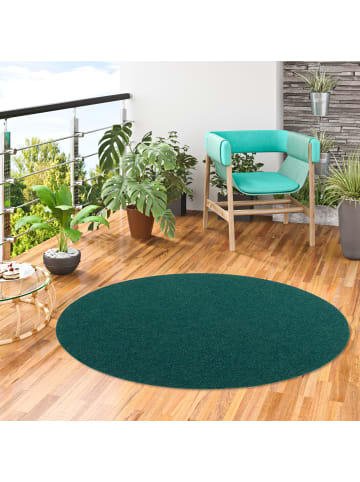 Snapstyle Rasenteppich Kingston Rund in petrol