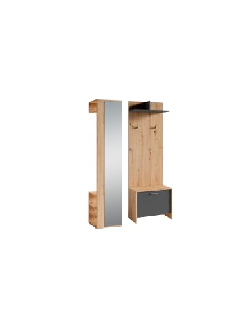 byLiving Garderoben-Set BEN in Artisan Eiche (Eiche-Optik) - 3-teilig