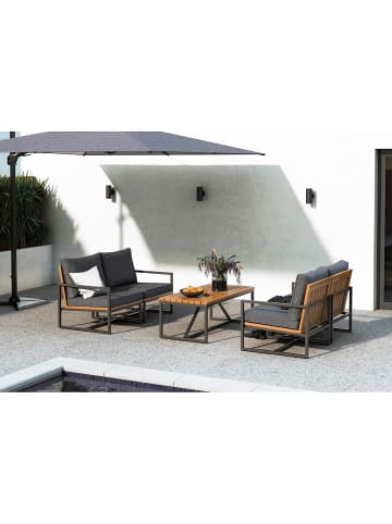 home24 Loungeecke LeRoy II in Grau / Braun