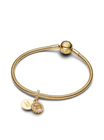 Pandora 14k gelbvergoldete Metalllegierung Torte Charm Anhänger
