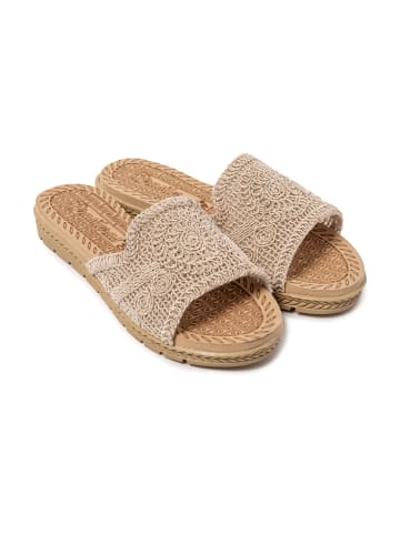 Brasileras Pantoletten "Bohooz" in Beige