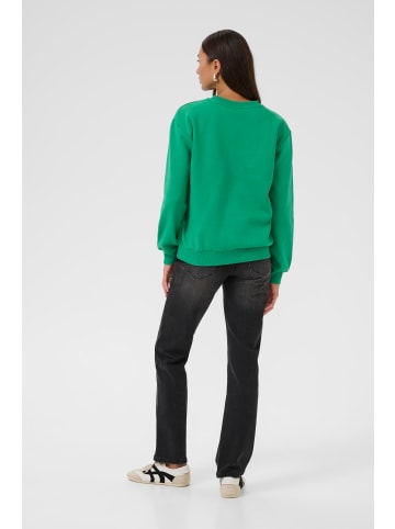 Kaffe Sweatshirt KAliddy Loose fit in Jelly Bean W. Chalk heart
