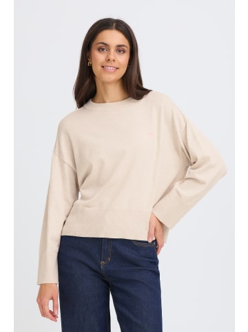 Fransa Langarm FRMELANI Loose fit in OATMEAL MEL. W EMB.