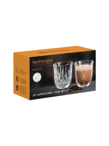 Nachtmann 2er Set Cappuccino/Flat White Gläser Noblesse Barista 234 ml in transparent