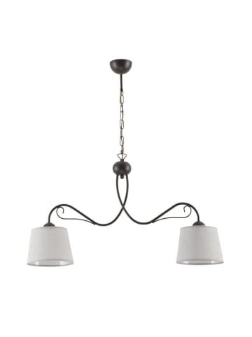 Licht-Erlebnisse Pendelleuchte (B)20 x (L)80 x (T)80 cm in Wenge Grau
