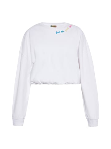 ebeeza Damen Sweatshirt in Weiss