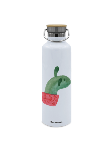 Mr. & Mrs. Panda Trinkflasche Kaktus Mama ohne Spruch in Weiß