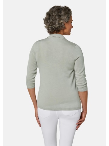 GOLDNER Polopullover in stein / melange