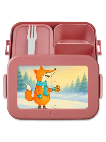 Mr. & Mrs. Panda MEPAL Bentobox Fuchs Keks Design ohne Spruch in Rot Pastell