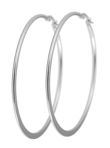 Adeliás Damen Ohrringe – Creole aus Edelstahl in silber