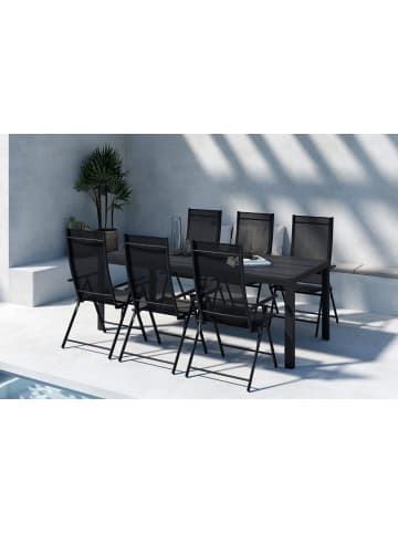 ebuy24 Gartenset Mirko Schwarz 90 x 205 cm