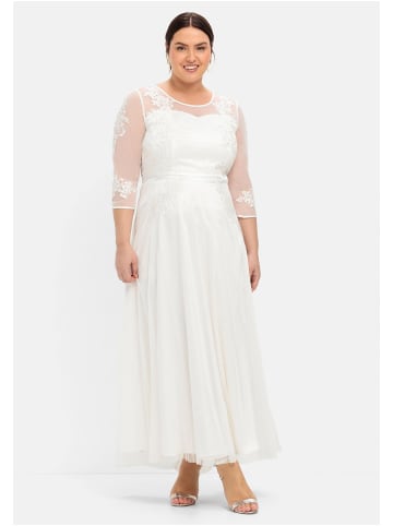 sheego Abendkleid in offwhite