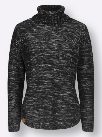 WITT WEIDEN Pullover in schwarz-meliert